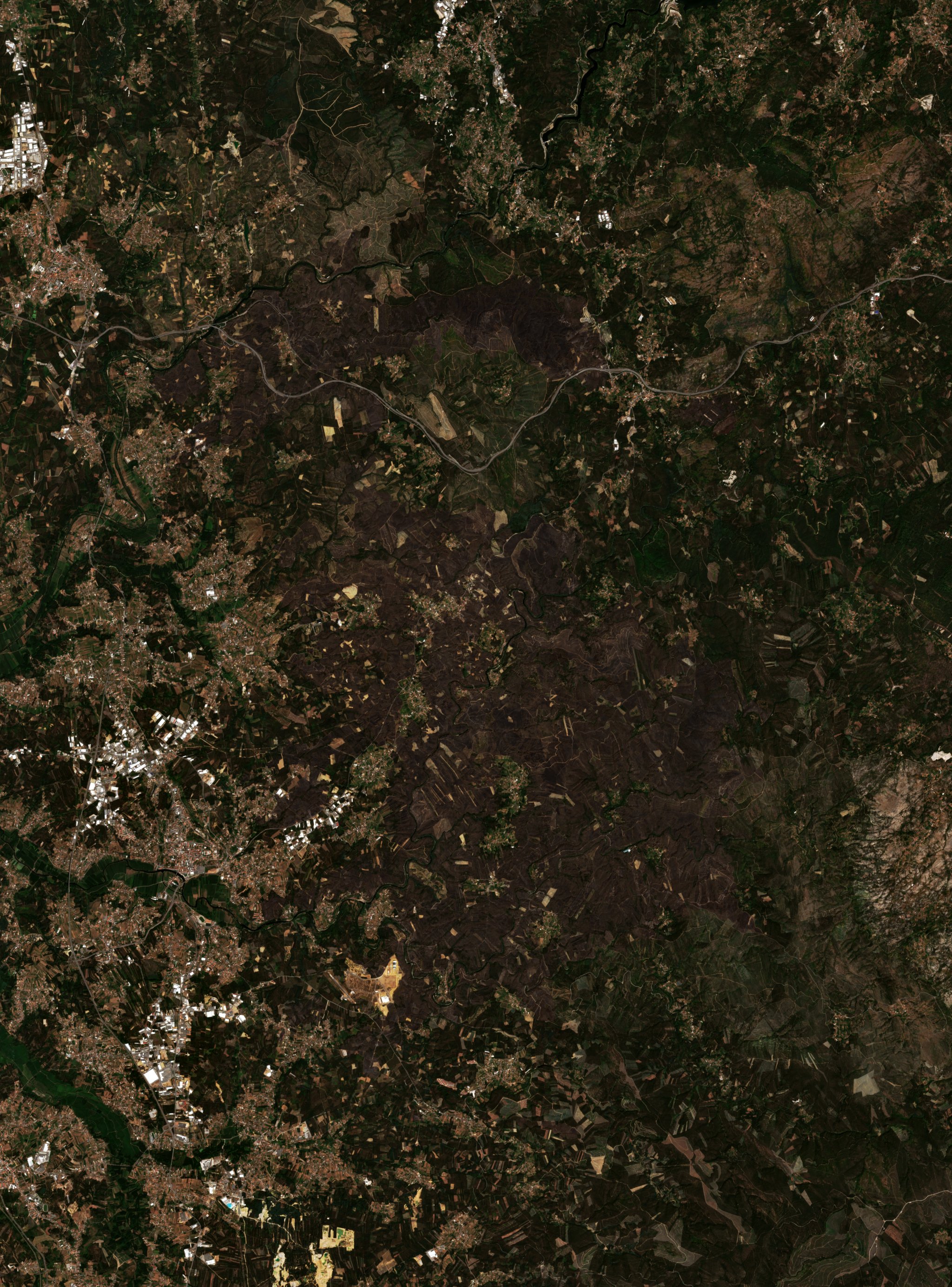 The area after the fire, August 18, 2016