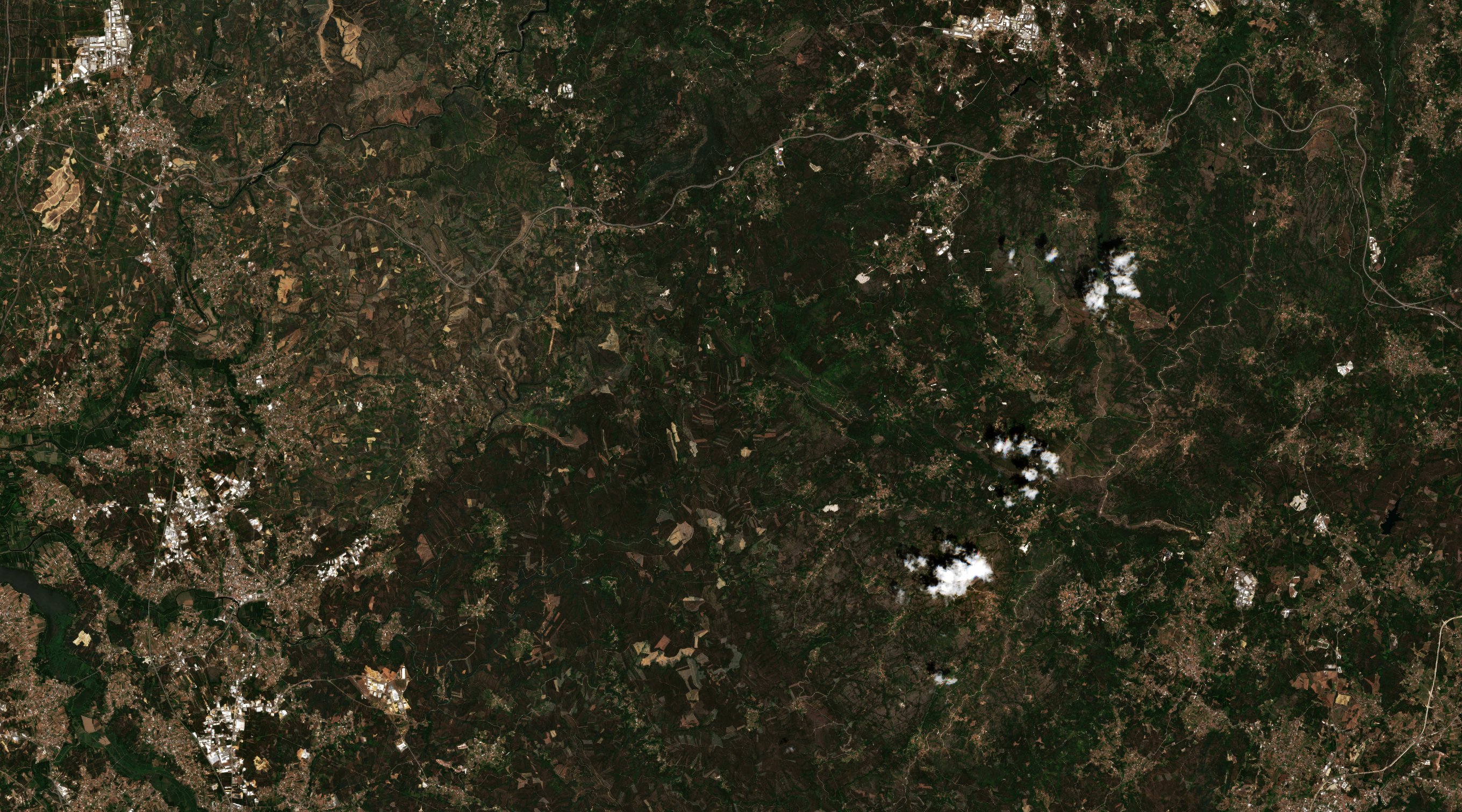 The area before the fire, June 29, 2026