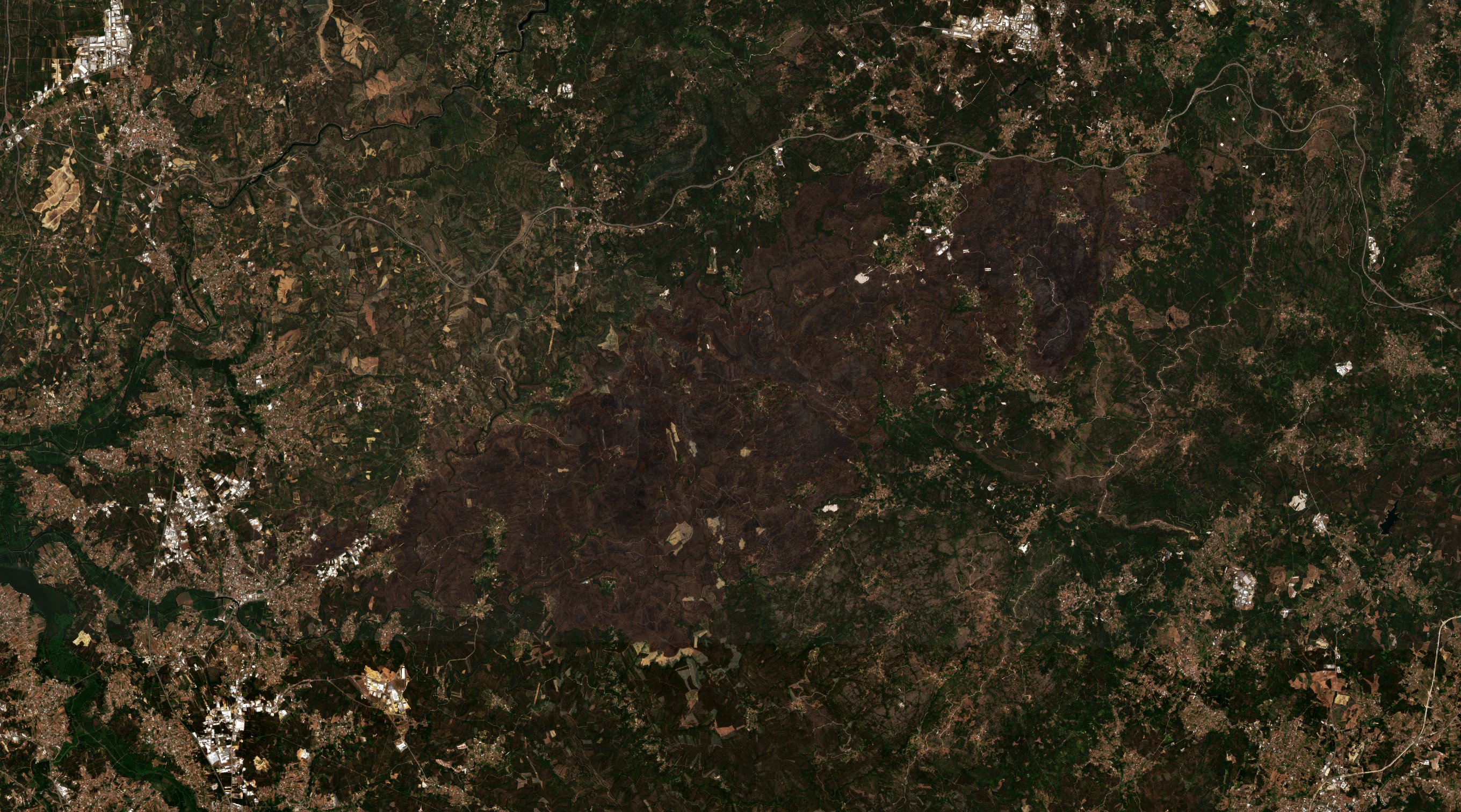 The area after the fire, July 27, 2026
