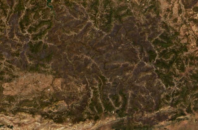 Satellite view near ’Aïn el Hammam