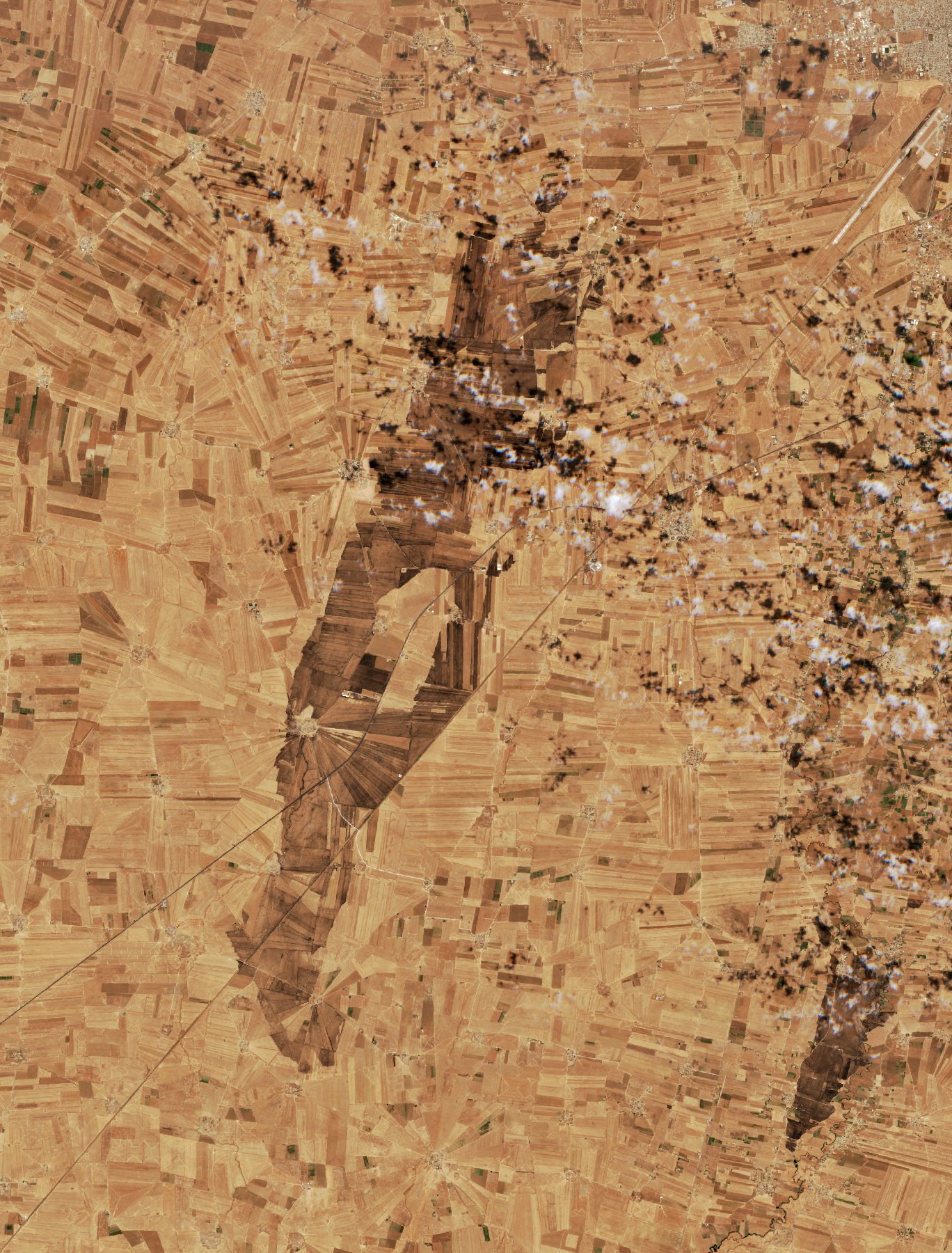 The area after the fire, June 27, 2026