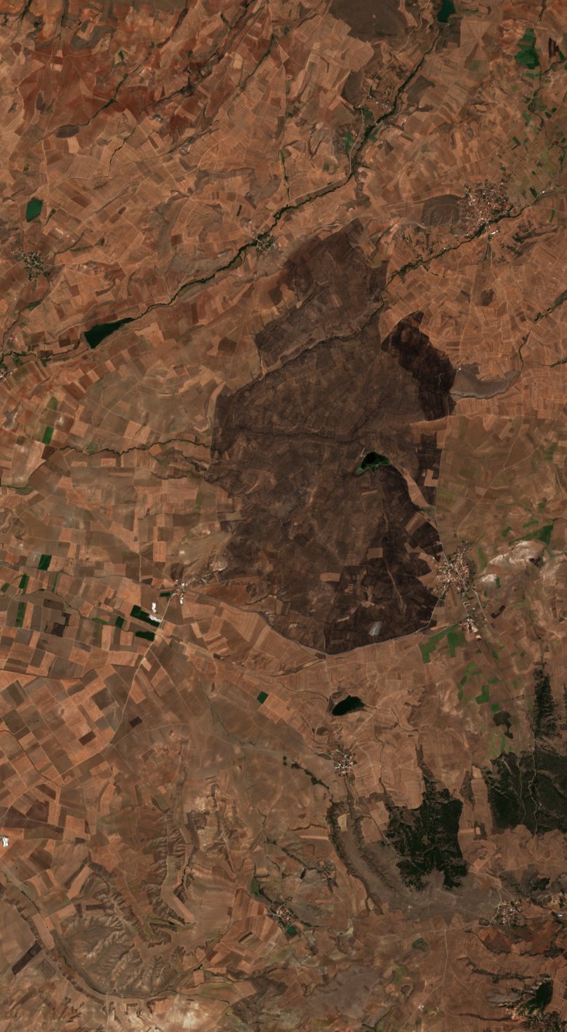 The area after the fire, September 9, 2026
