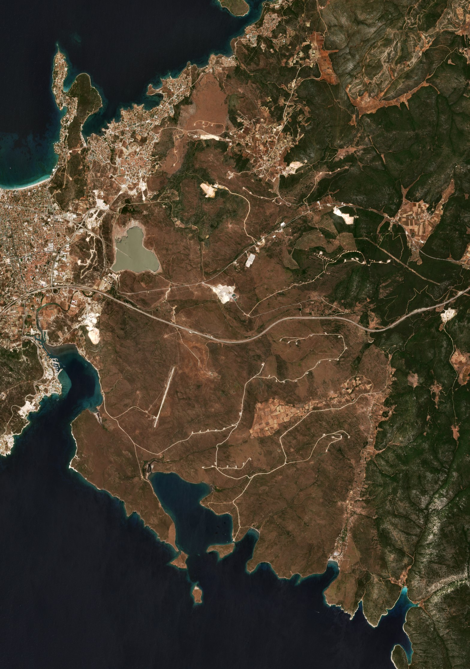 The area before the fire, June 22, 2025