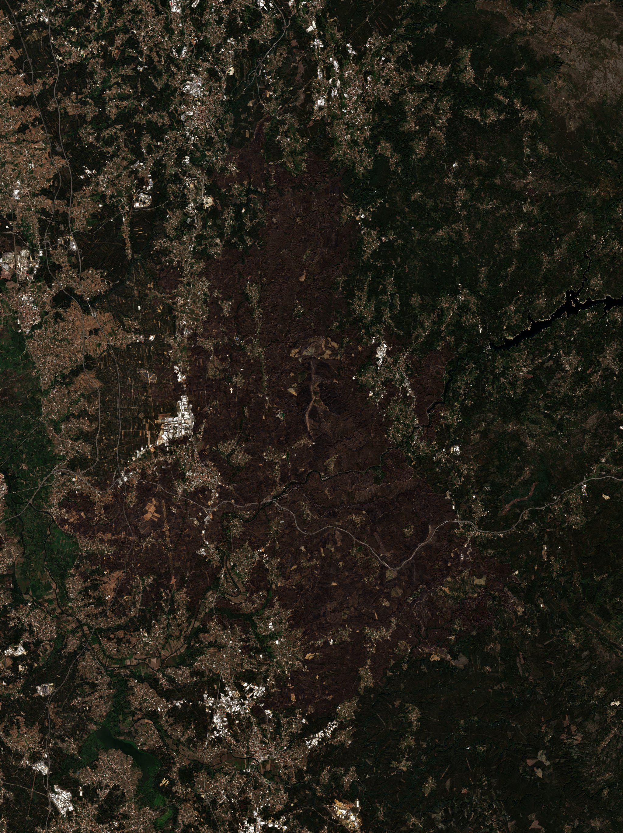 The area after the fire, September 30, 2024