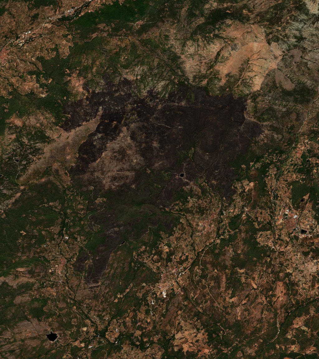 The area after the fire, September 3, 2020