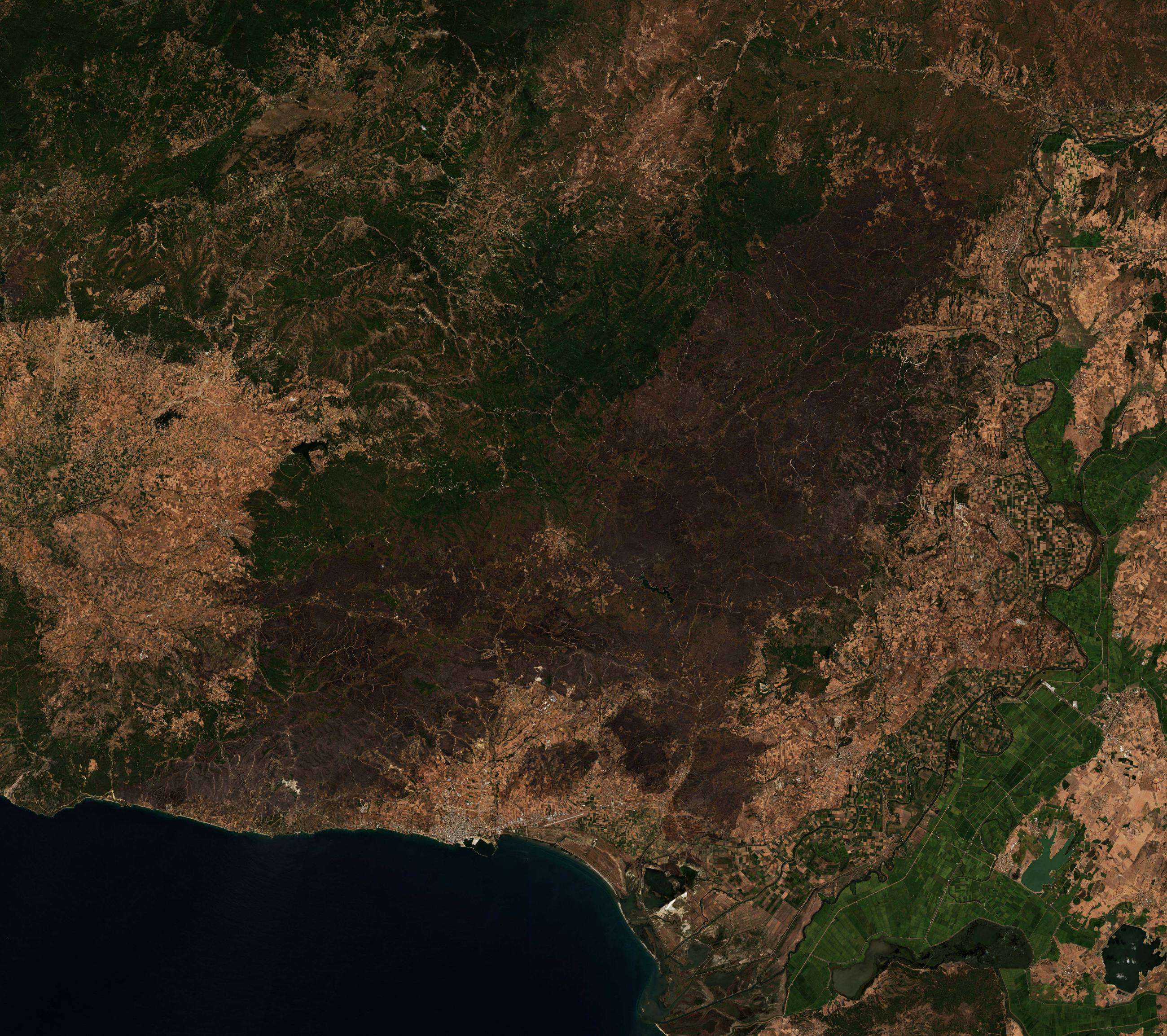 The area after the fire, September 12, 2023