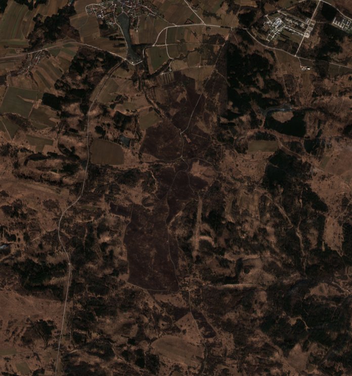 The area after the fire, February 28, 2026