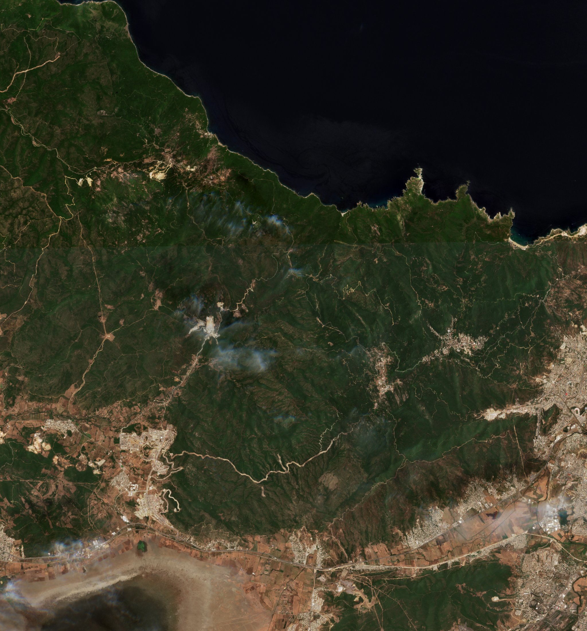 The area before the fire, July 11, 2026