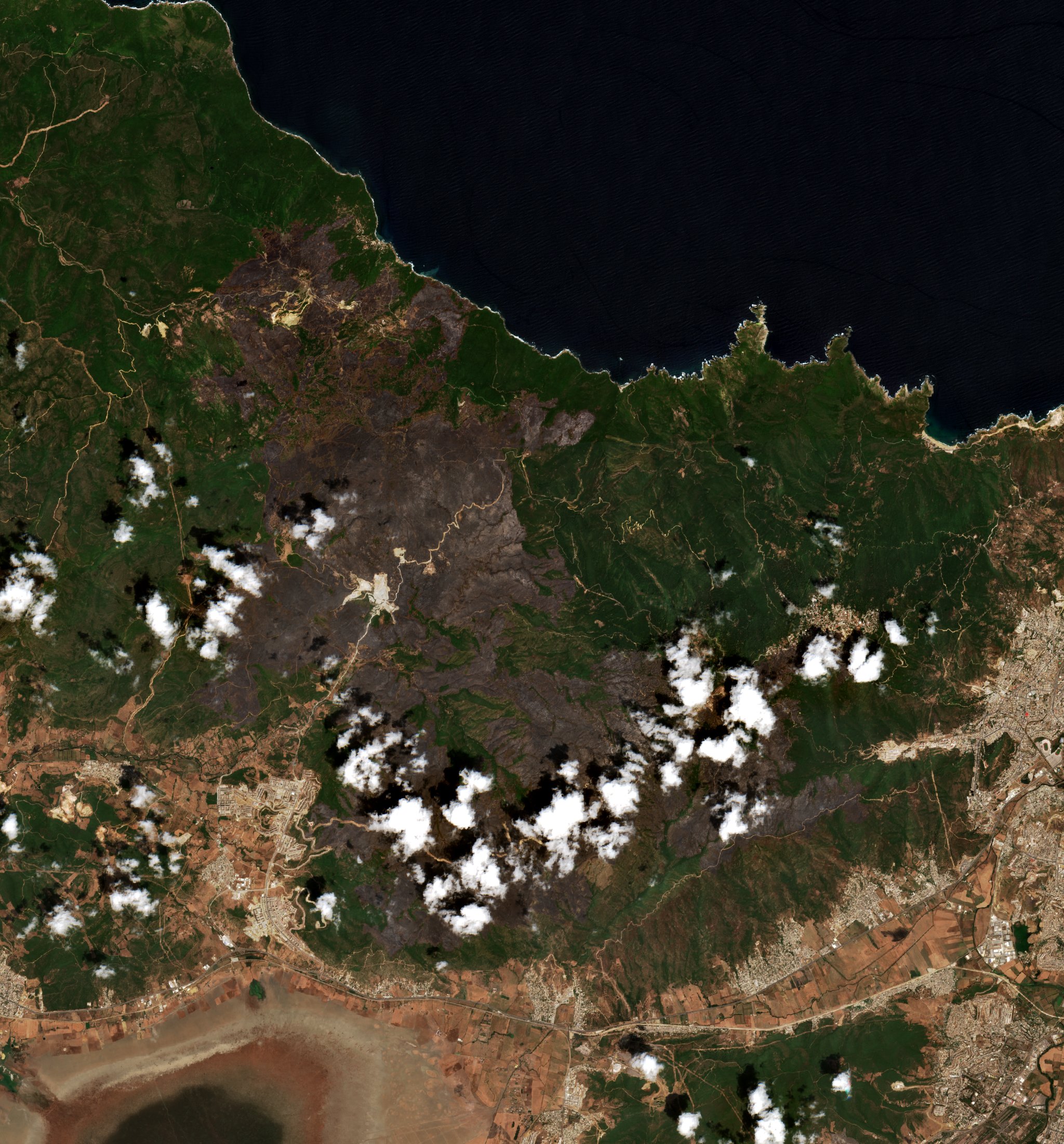 The area after the fire, July 28, 2026