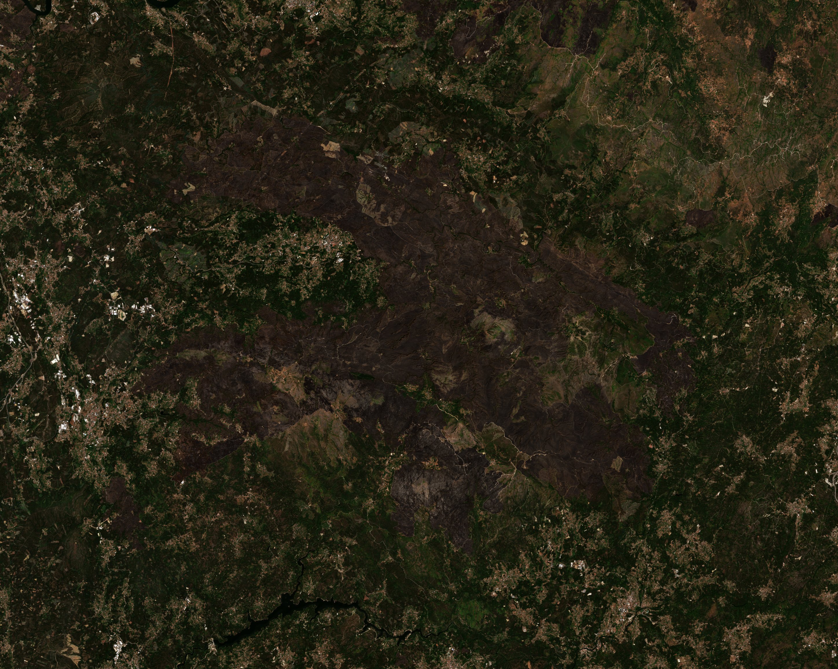 The area after the fire, August 18, 2016