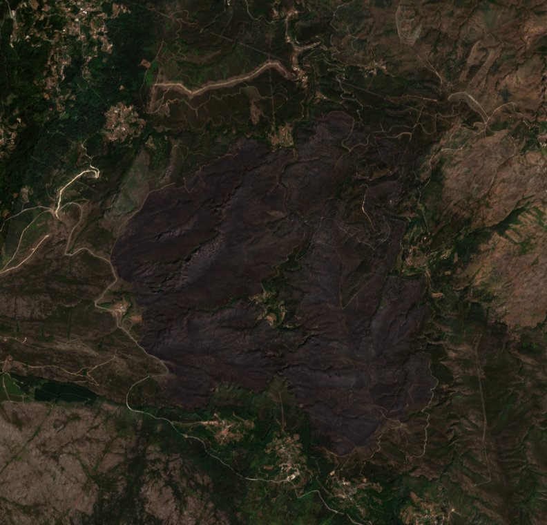 The area after the fire, August 21, 2026