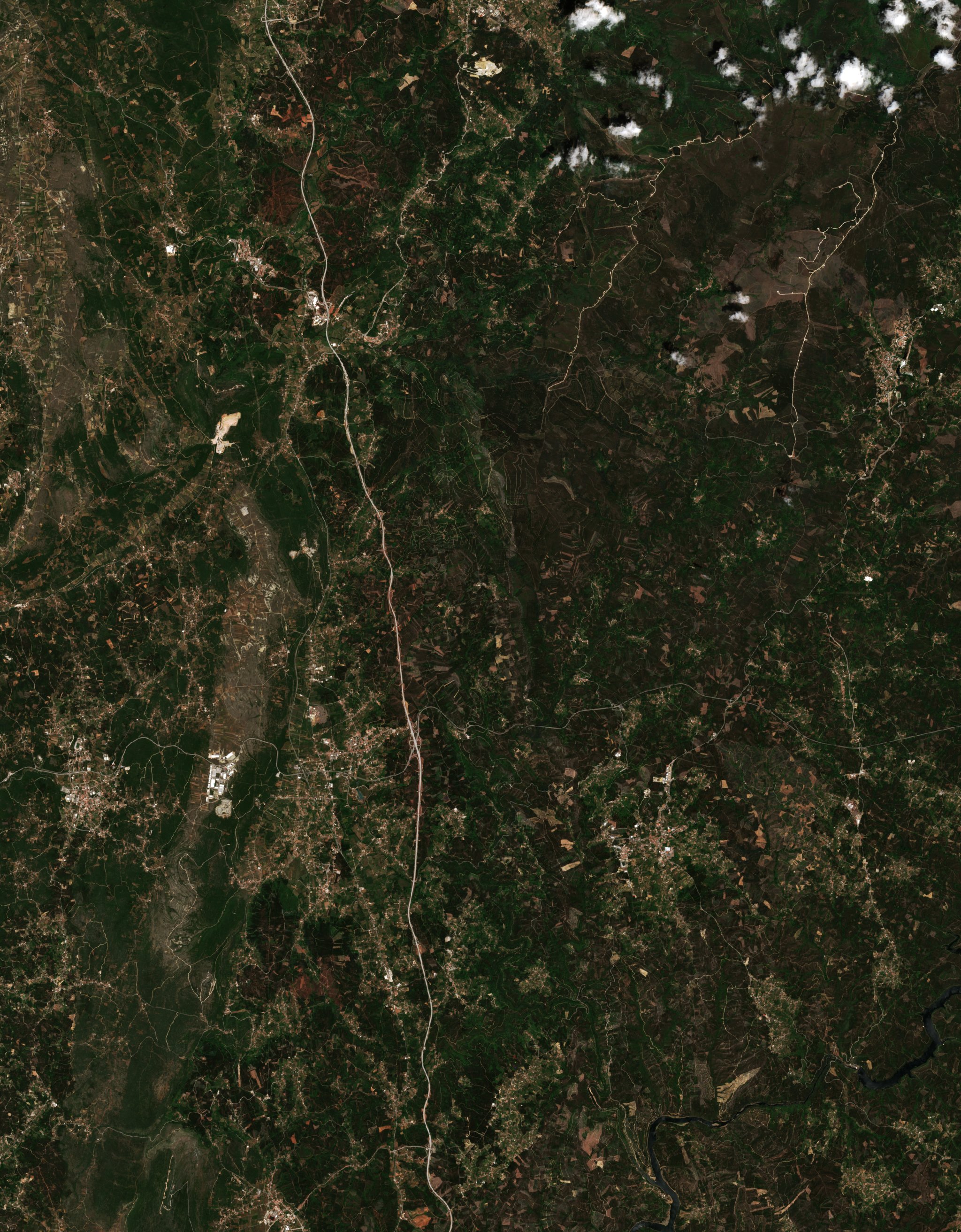 The area before the fire, June 4, 2017