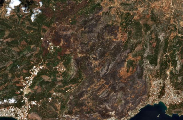 Satellite view near Aydıncık