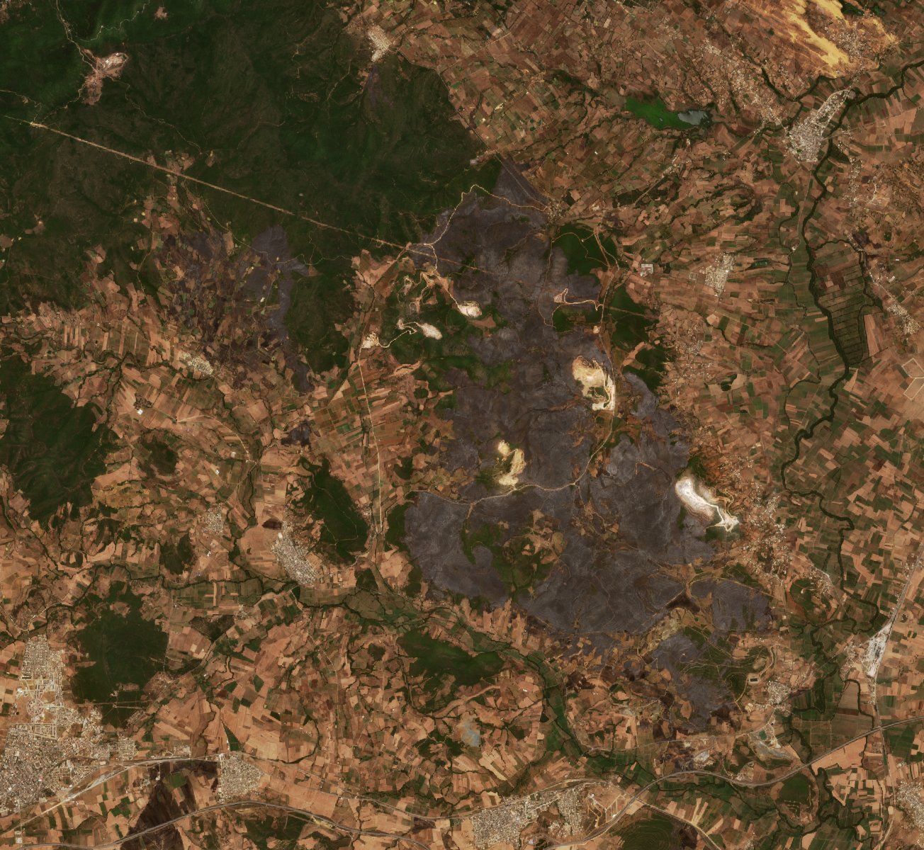 The area after the fire, July 24, 2026