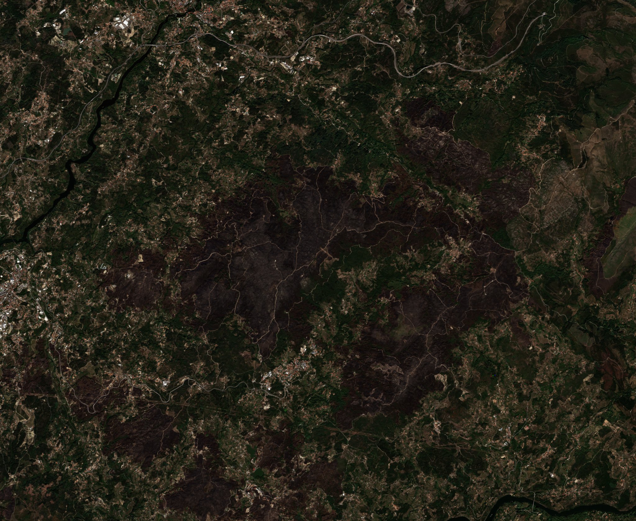 The area after the fire, September 30, 2024