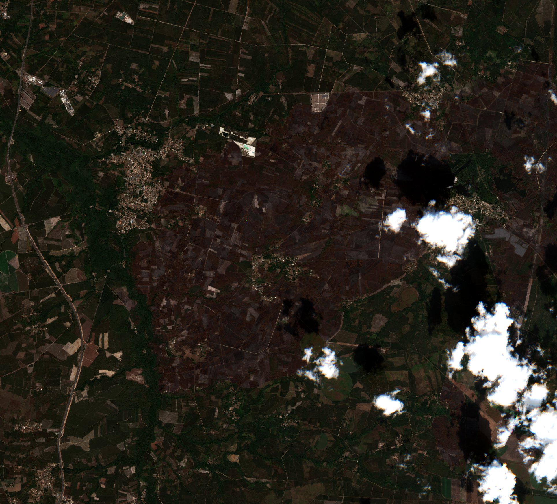 The area after the fire, September 5, 2022