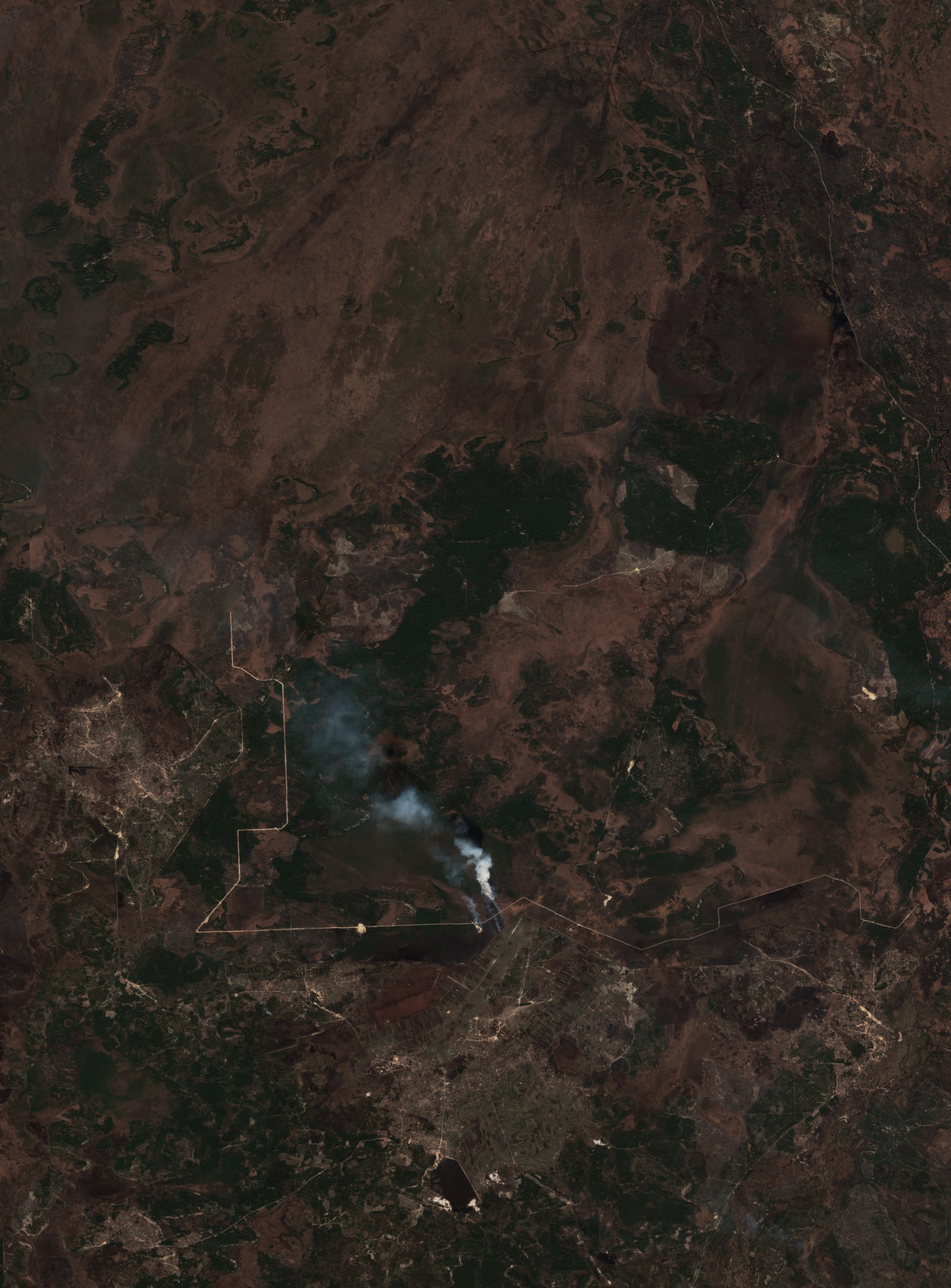 The area before the fire, April 4, 2019