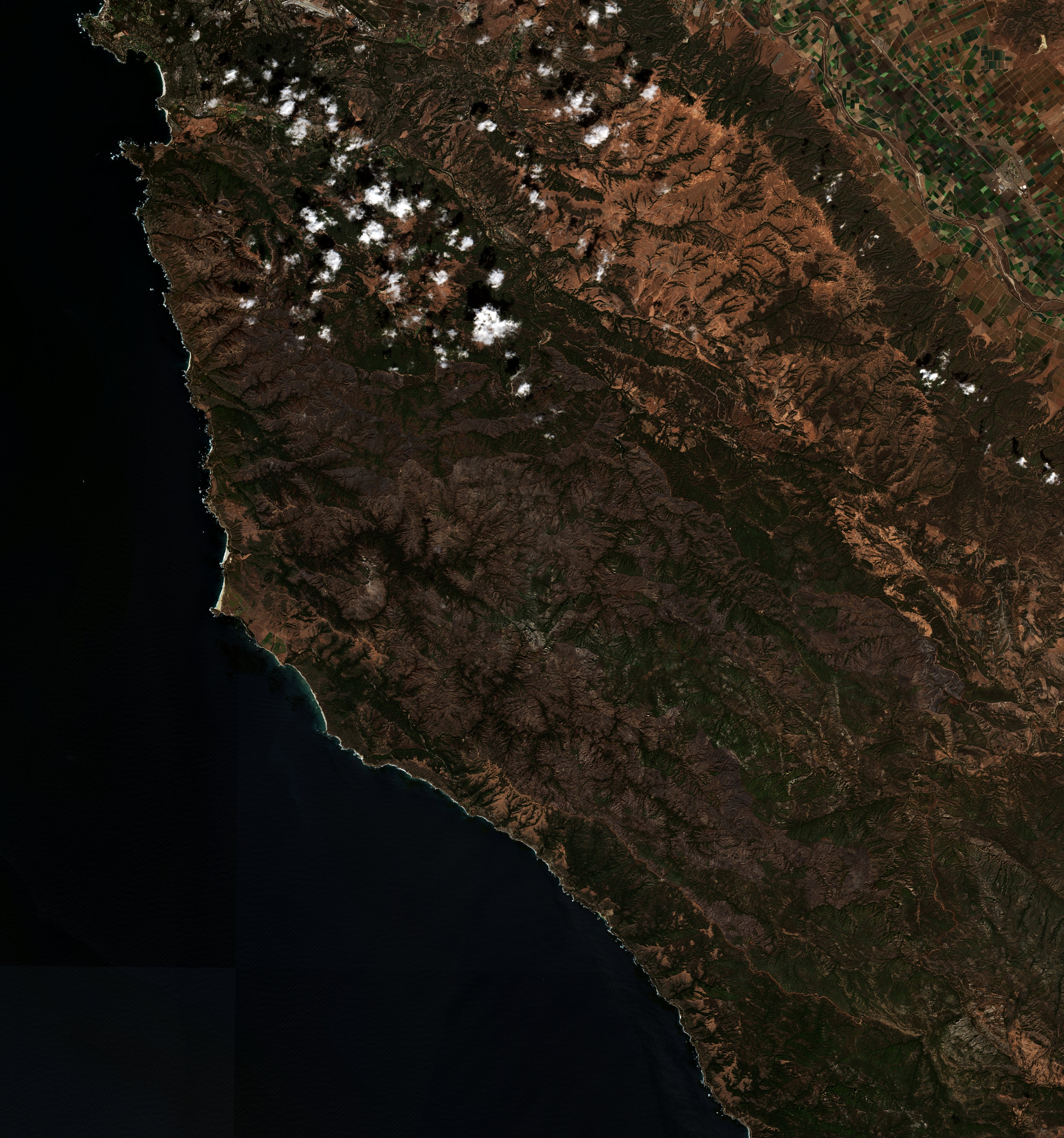 The area after the fire, October 2, 2016