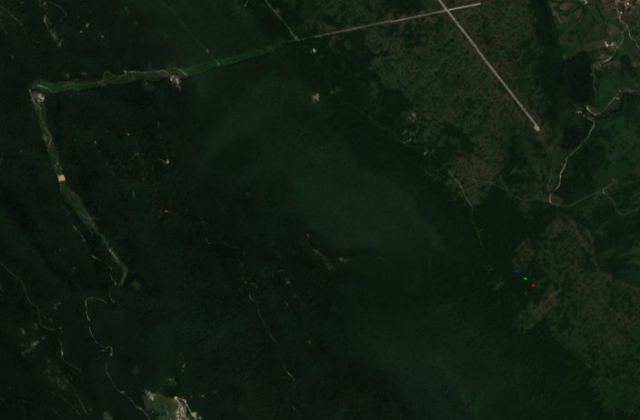 Burned area near Bihać from space