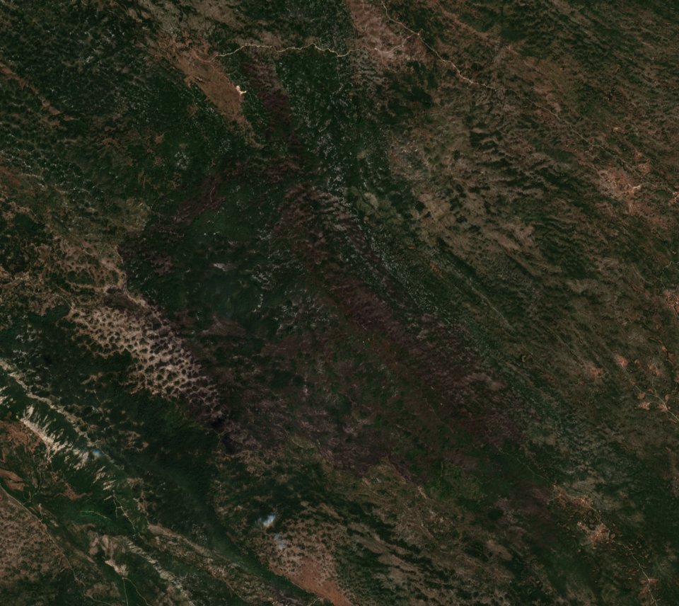 The area after the fire, August 18, 2017