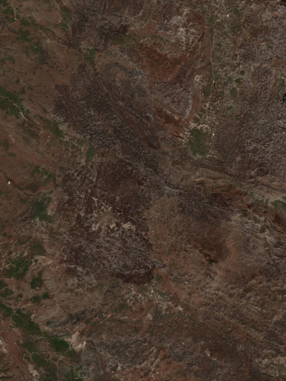 The area after the fire, April 20, 2019