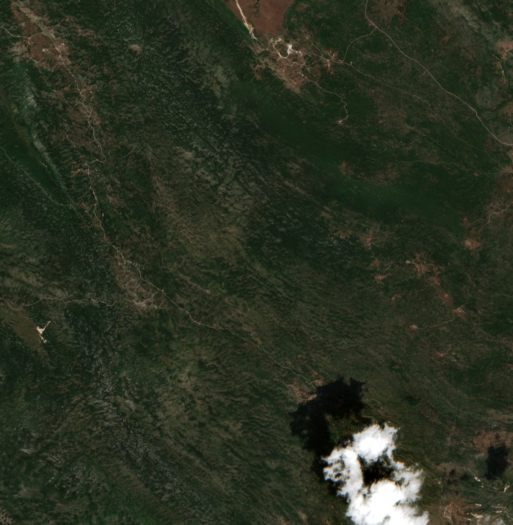 The area before the fire, July 22, 2024