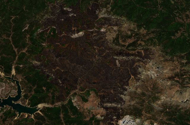 Satellite view near Boca de Huérgano
