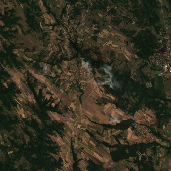 The area before the fire, August 13, 2026