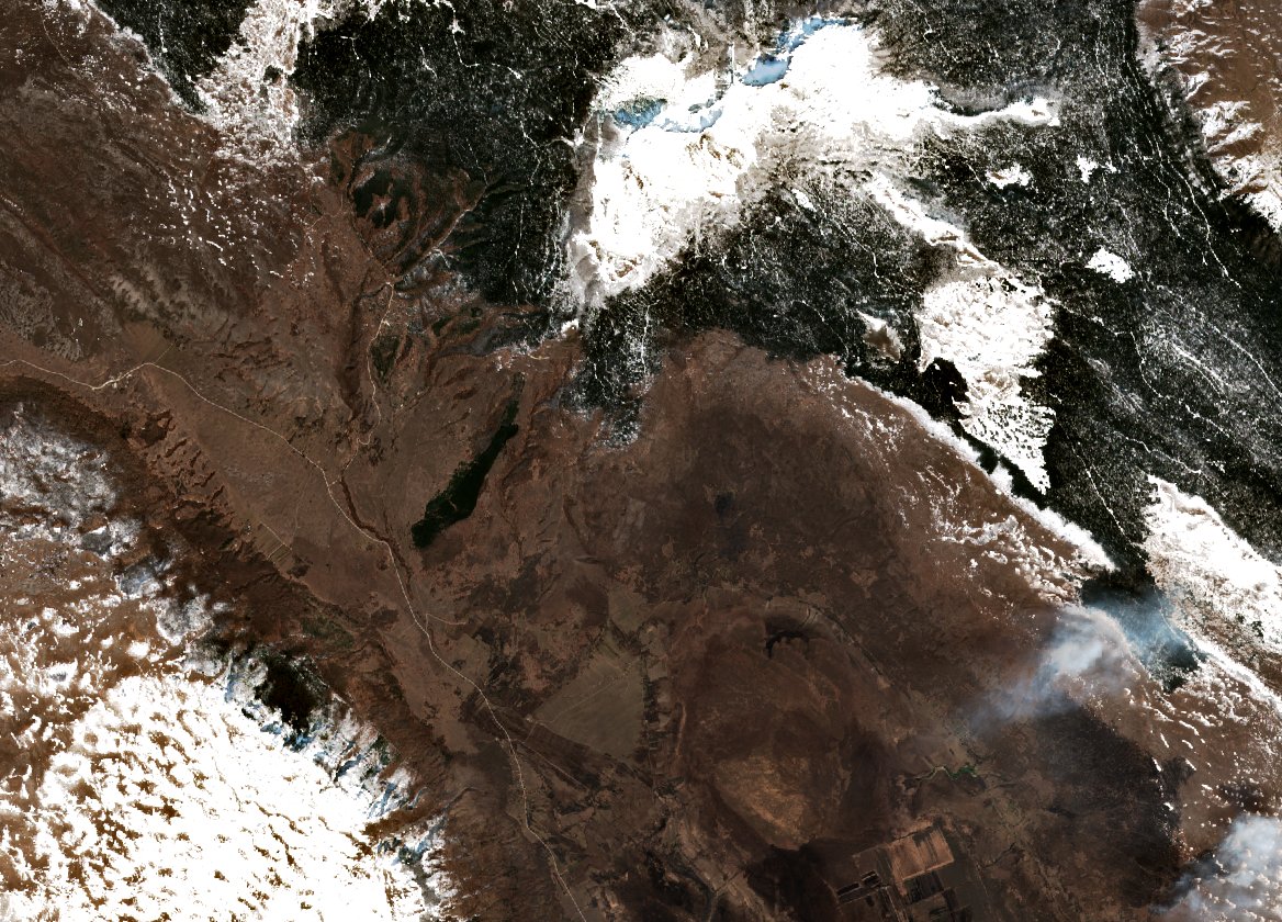 The area before the fire, March 13, 2022