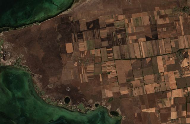Satellite view near Bratske