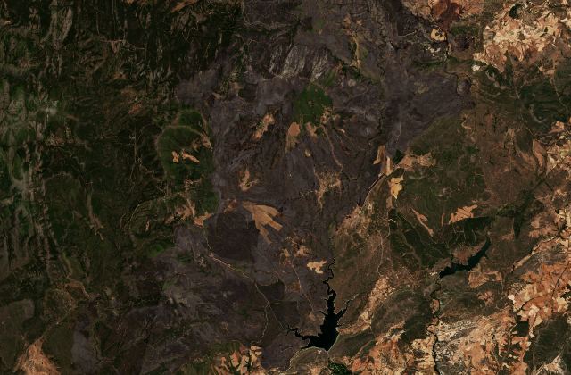 Satellite view near Bustares