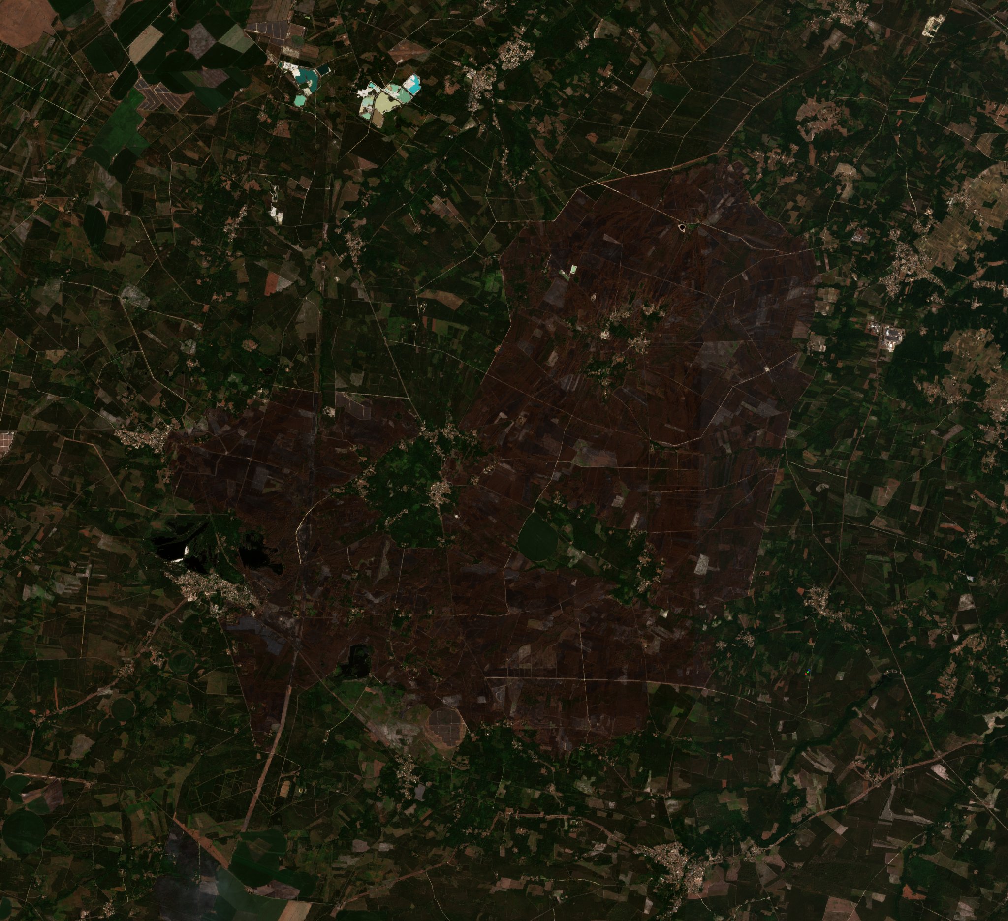 The area after the fire, August 1, 2022