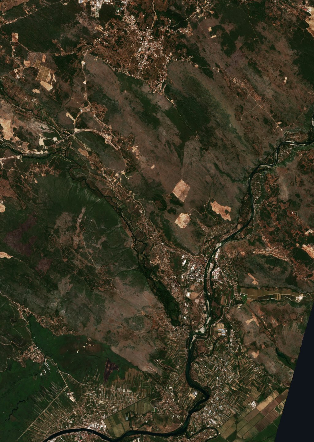 The area before the fire, August 16, 2017
