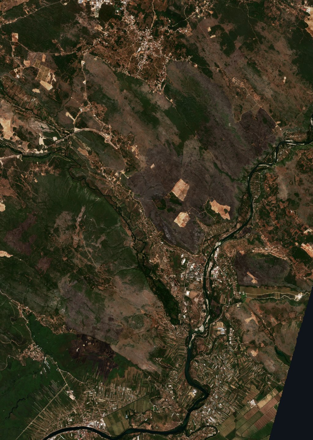 The area after the fire, August 26, 2017
