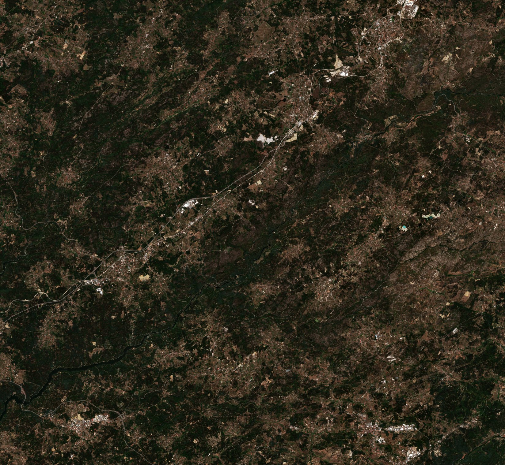 The area before the fire, August 21, 2024