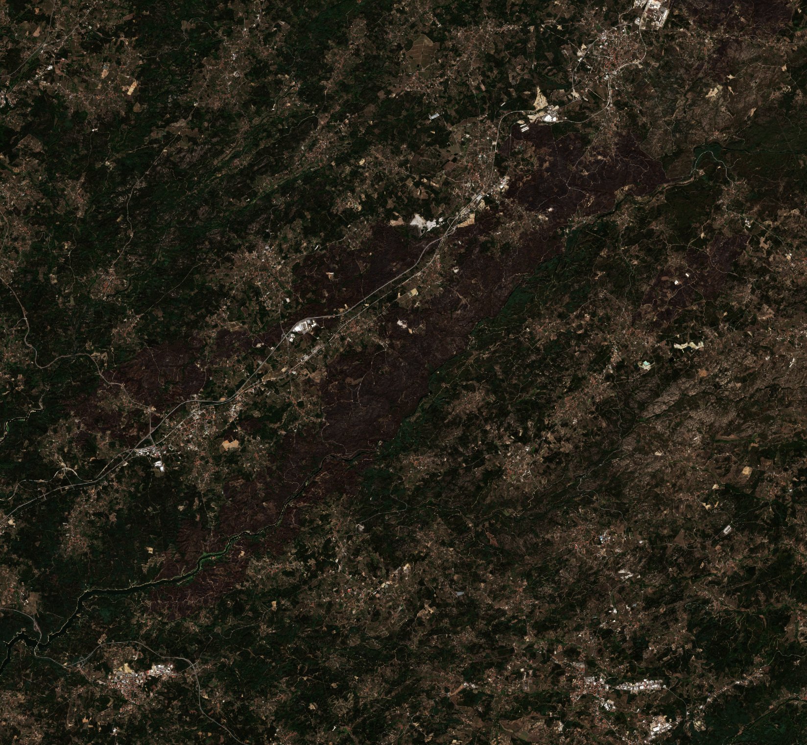 The area after the fire, September 30, 2024