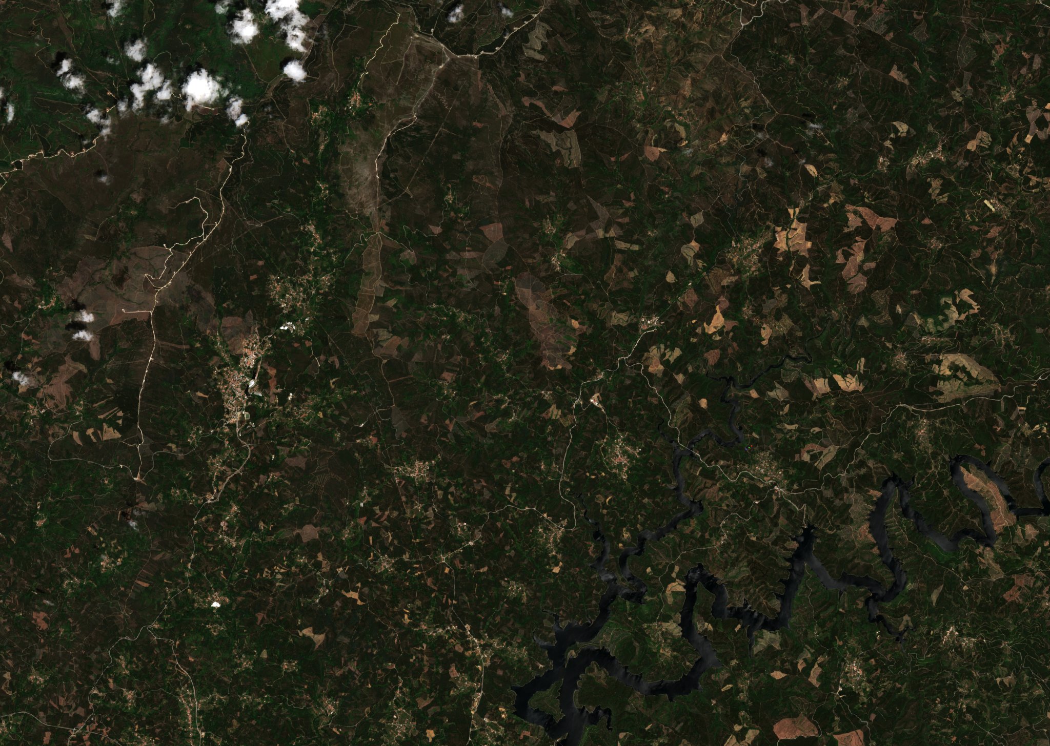 The area before the fire, June 4, 2017