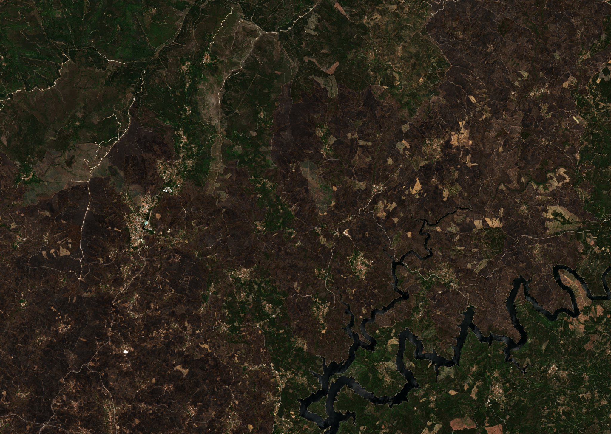 The area after the fire, July 4, 2017