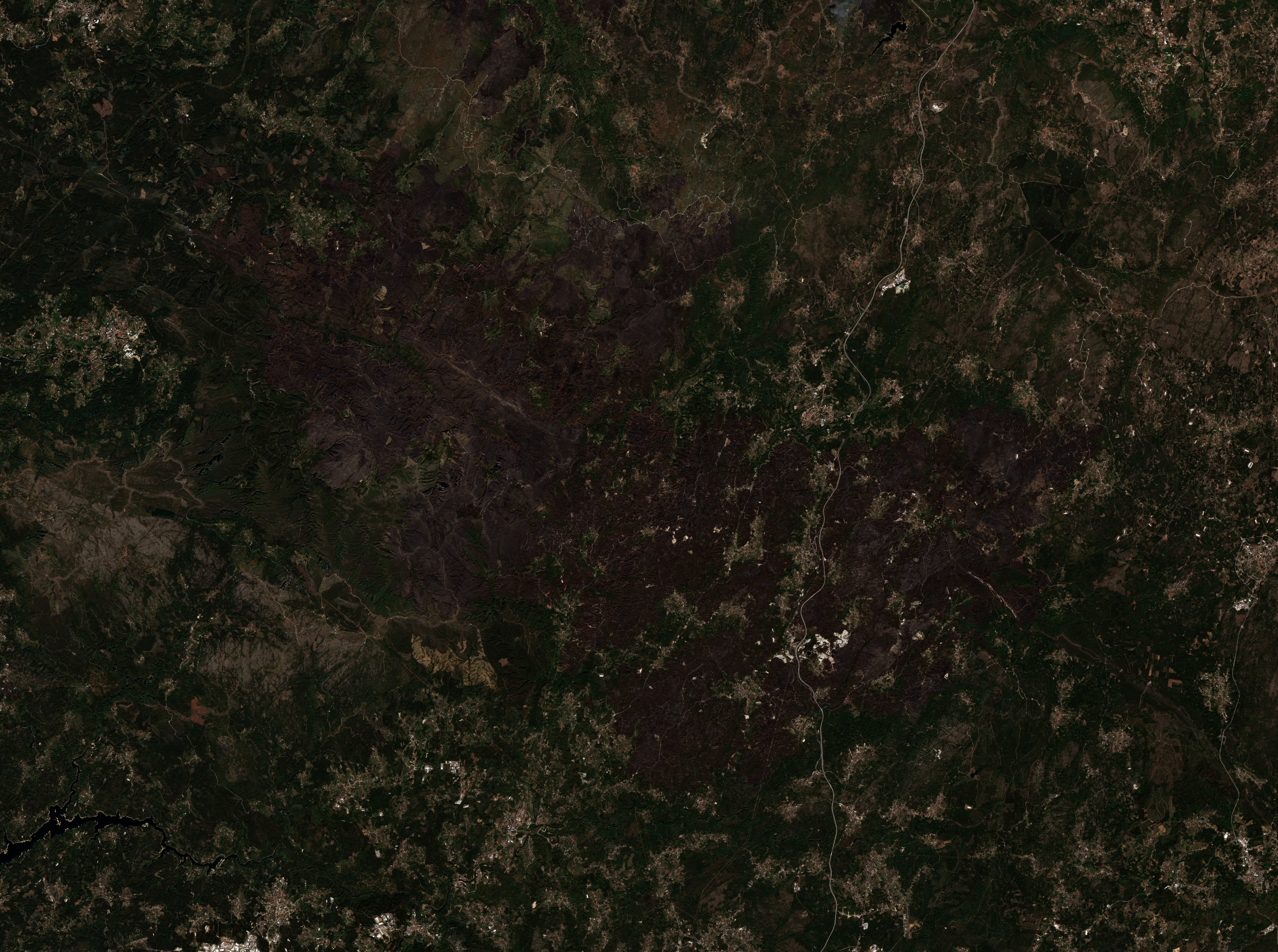 The area after the fire, September 30, 2024