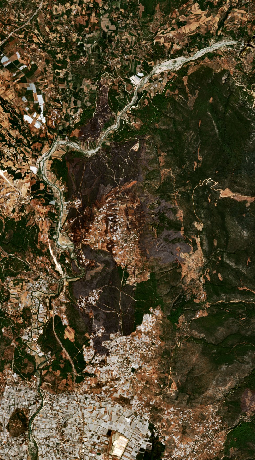 The area after the fire, August 31, 2026