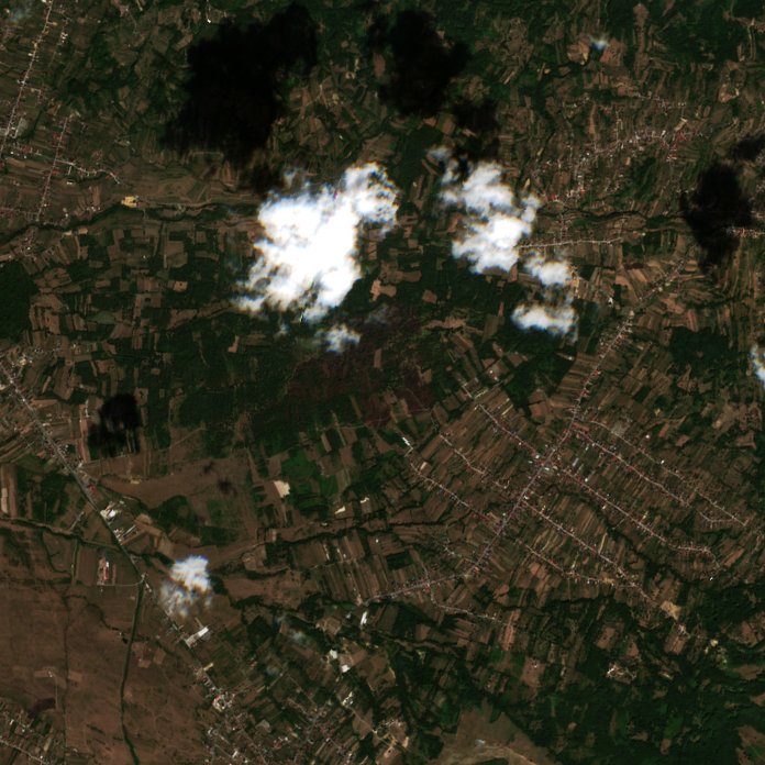 The area after the fire, August 23, 2026
