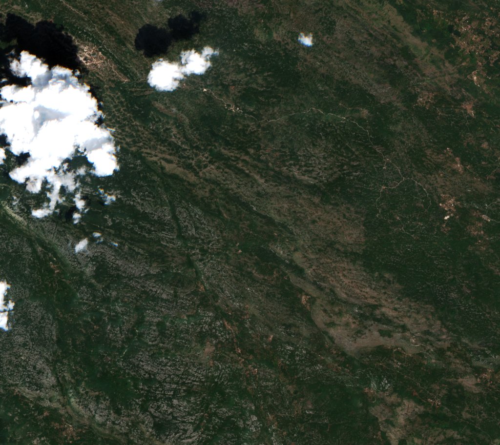 The area before the fire, August 8, 2024