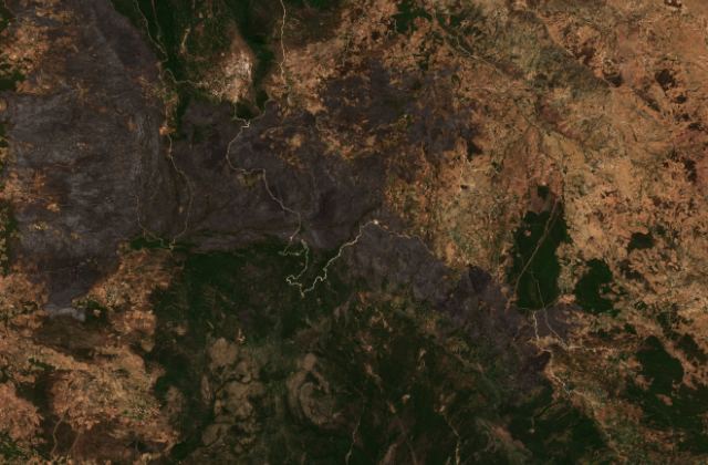 Satellite view near Chefchaouen