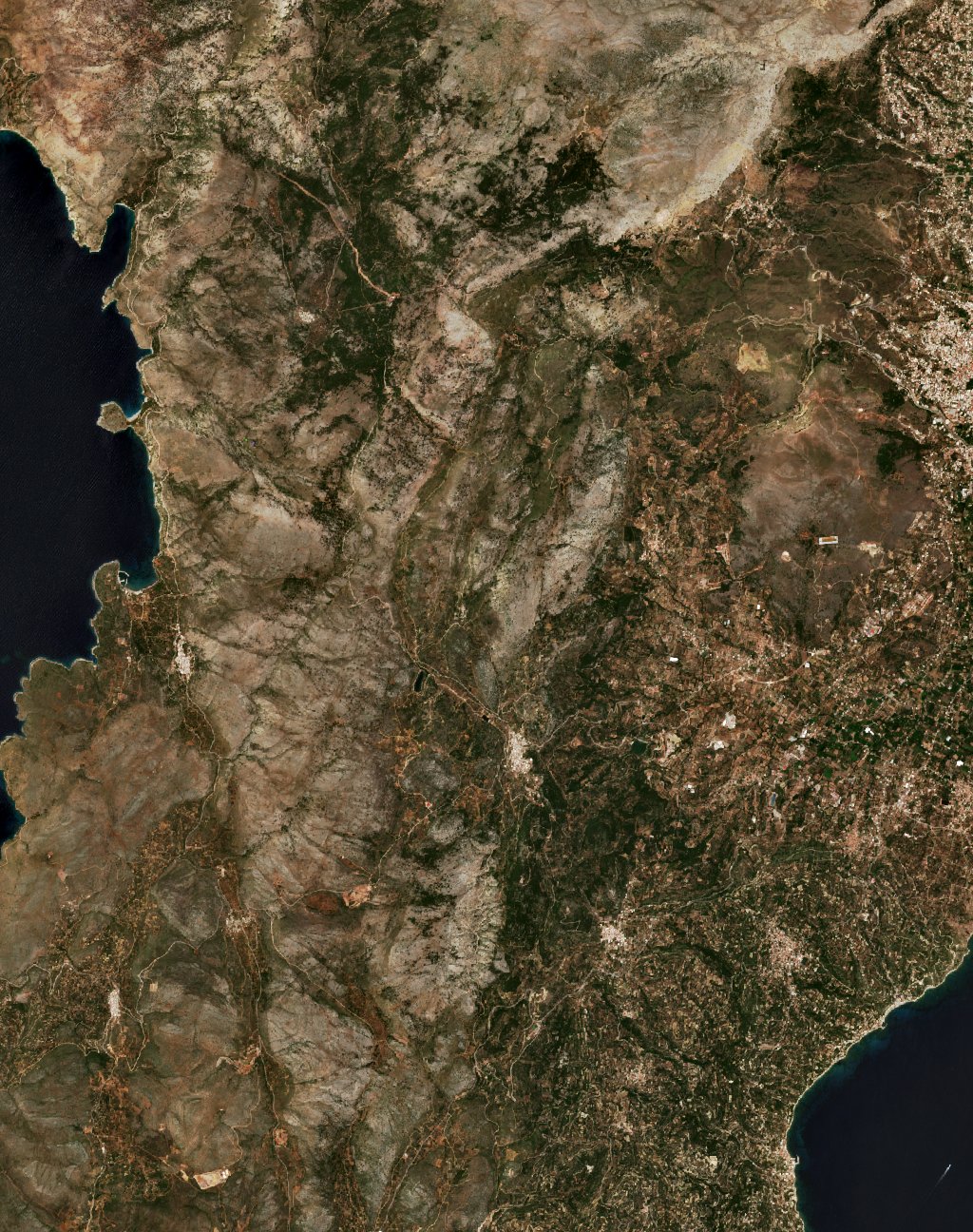 The area before the fire, June 12, 2025