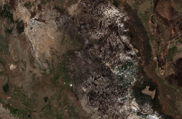 Satellite view near Civljane, Dalmatia