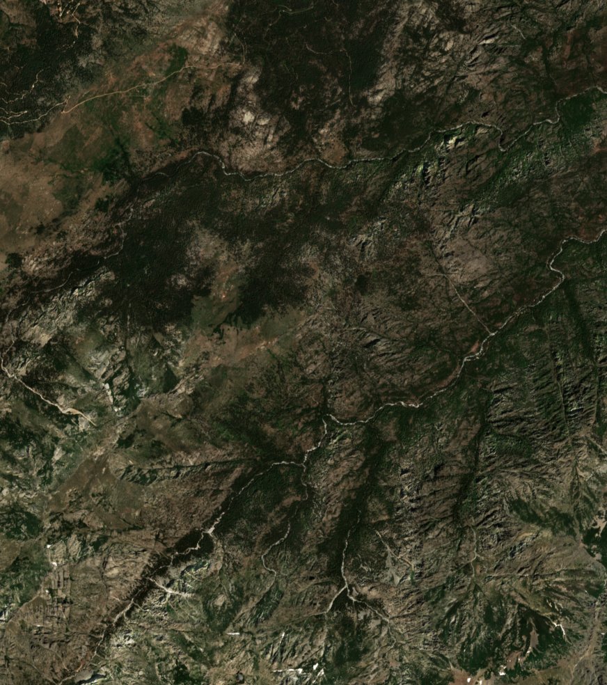 The area before the fire, July 9, 2026