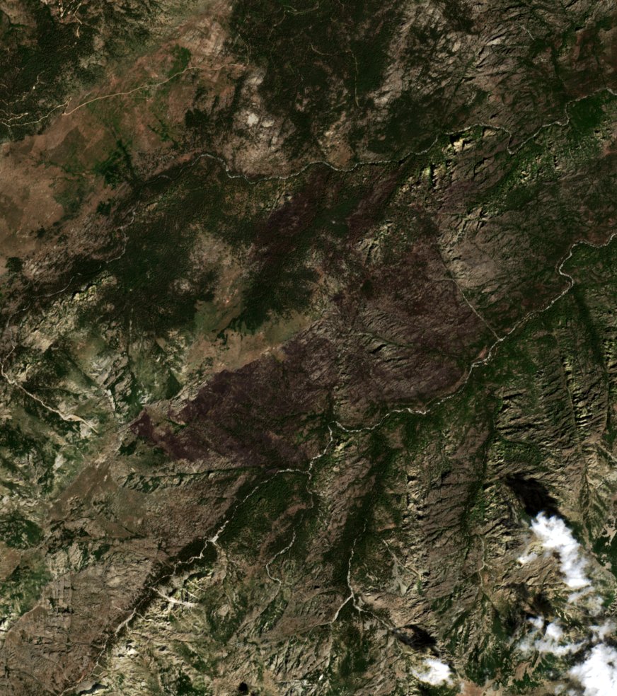 The area after the fire, July 28, 2026