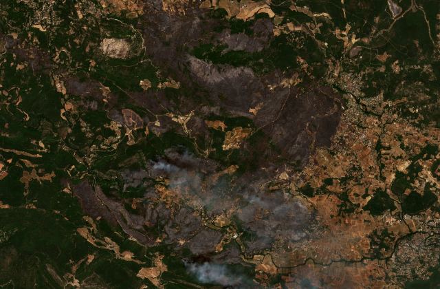 Satellite view near Cotignac