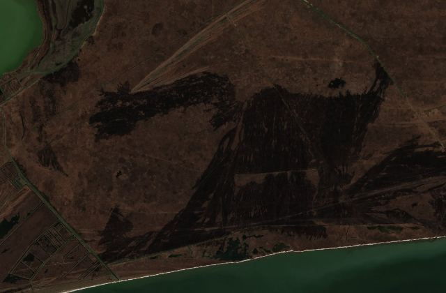 Satellite view near Crişan
