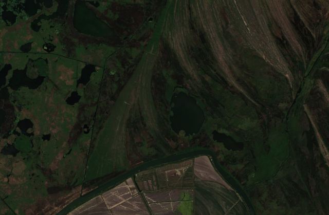 Satellite view near Crișan